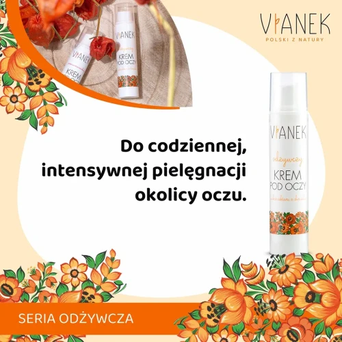 zdjęcie produktu z informacją, że krem jest do codziennej pielęgnacji skóry wokół oczu.