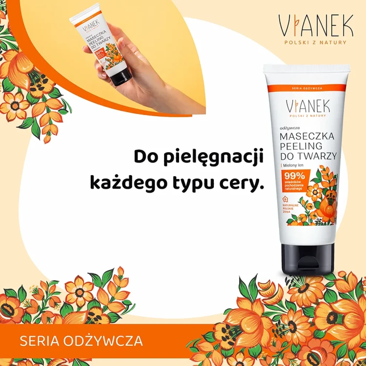 zdjęcie produktu z informacją, że jest do każdego rodzaju cery