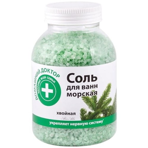 Butelka z zakrętką 1 kg z solą morską do kąpieli z ekstraktem i olejkiem z jodły pospolitej, relaksująca i oczyszczająca sól do SPA, wspierająca regenerację skóry, nawilżająca i odświeżająca, z naturalnym leśnym aromatem.