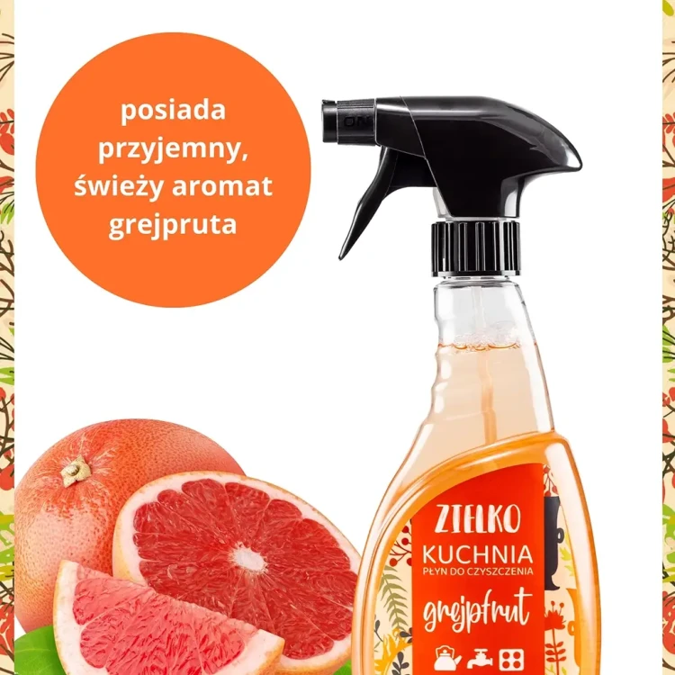 zdjęcie produktu z informacją, że posiada przyjemny, cytrusowy zapach.