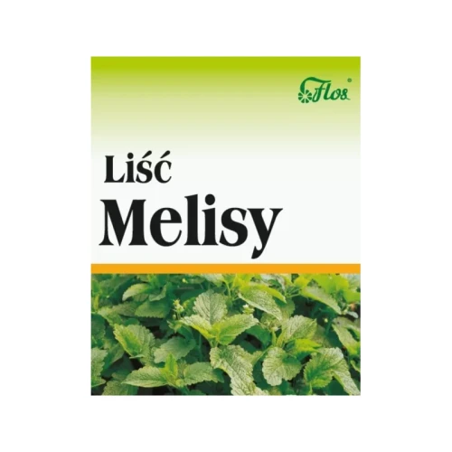 Opakowanie suszu z liścia melisy 50 g Flos – naturalny produkt ziołowy.