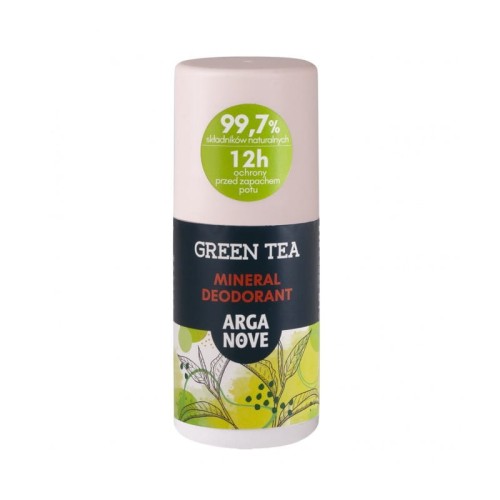 Dezodorant roll-on Arganove z ałunem i zieloną herbatą – naturalna ochrona skóry pod pachami 50 ml