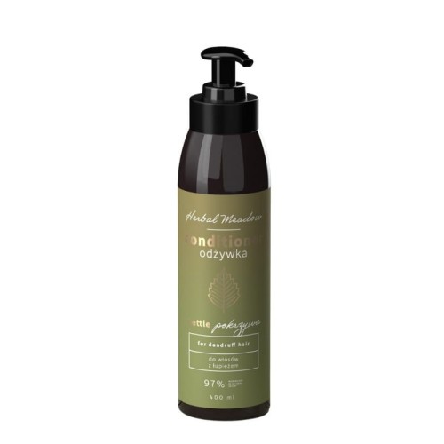 Odżywka do włosów z łupieżem, przetłuszczających się, osłabionych Herbal Meadow 400ml – Hiskin, z pokrzywą, szałwią, rozmarynem i tymiankiem