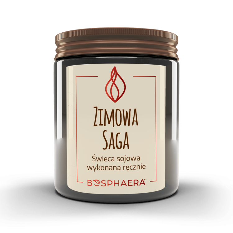 Sojowa świeca zapachowa  od Bosphaera 190 g, aromaty pomarańczy, cynamonu i goździków, naturalny, grzanego wina, świerku, czekolady wosk sojowy, drewniany knot, świąteczny klimat w domu.