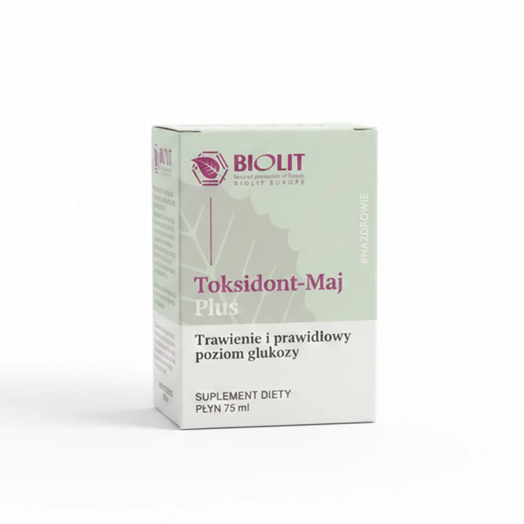 Toksidont Maj Plus Biolit – suplement z łopianem i taksyfoliną wspierający trawienie, odporność i zdrową skórę