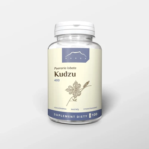 Kudzu – naturalne wsparcie organizmu w 100 kapsułkach. Pomaga redukować stres, wspiera walkę z nałogami oraz detoksykację. Wspomaga trawienie i równowagę organizmu. Idealne wsparcie w codziennej suplementacji.
