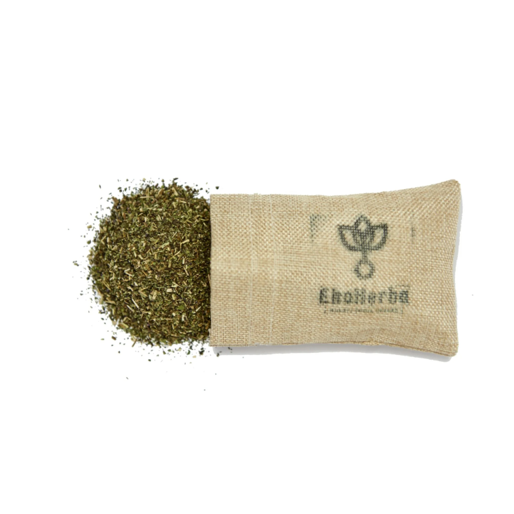 Suszone oregano (lebiodka) EkoHerba – naturalny surowiec zielarski w lnianym woreczku, idealny jako przyprawa do mięs i sałatek.