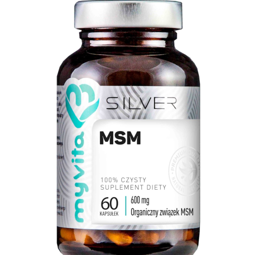 Suplement diety MSM 600mg MyVita – naturalne wsparcie dla stawów, skóry, włosów i paznokci